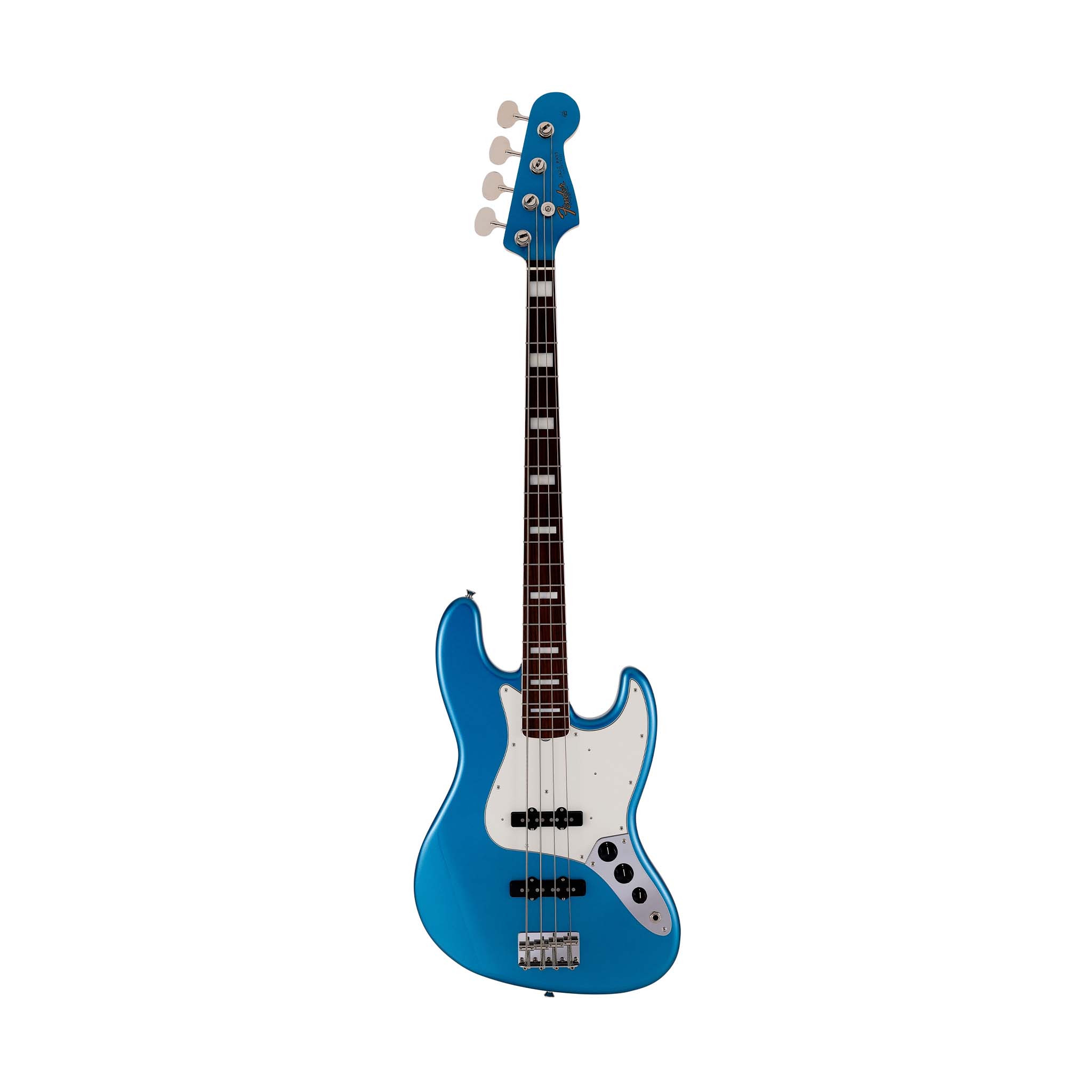 Fender Japan Traditional II Late 60s Jazz Bass Guitar, RW FB, Lake Placid Blue