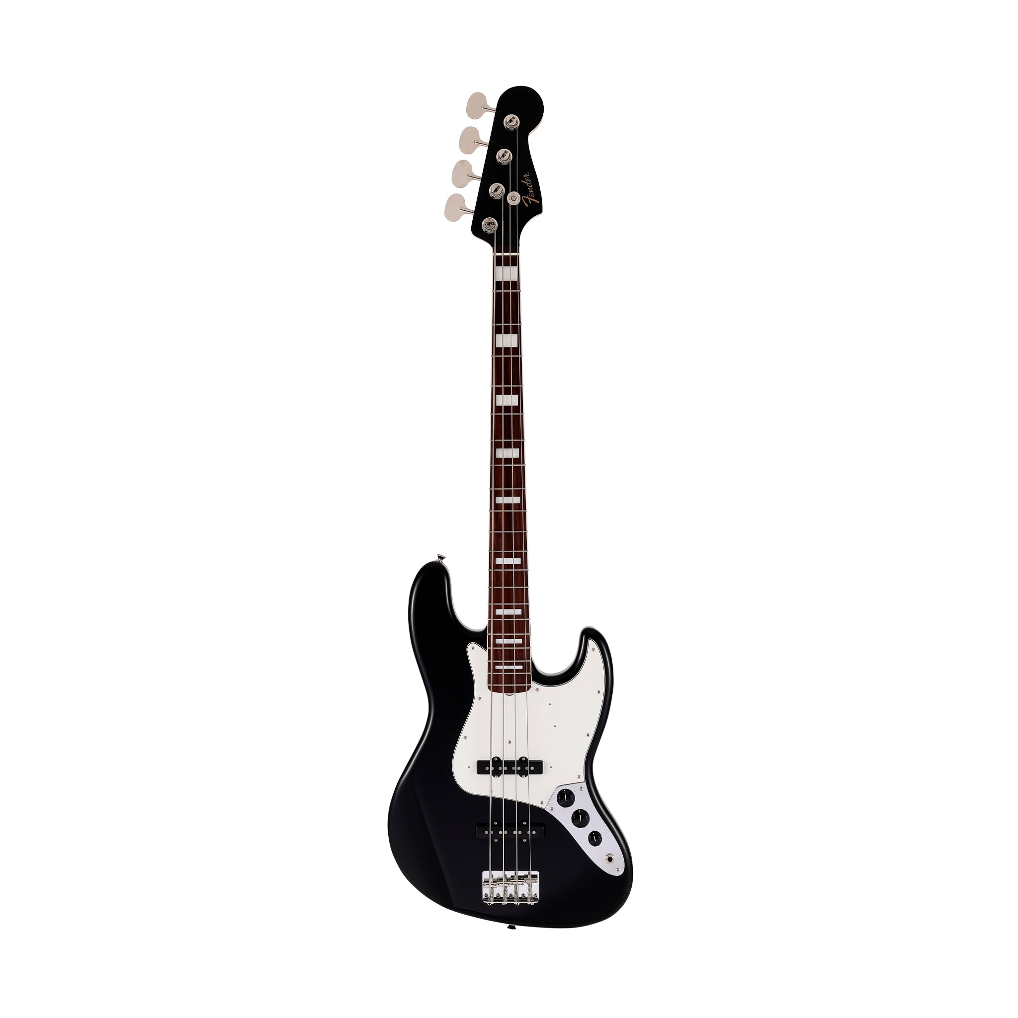 Fender Japan Traditional II Late 60s Jazz Bass Guitar, RW FB, Black