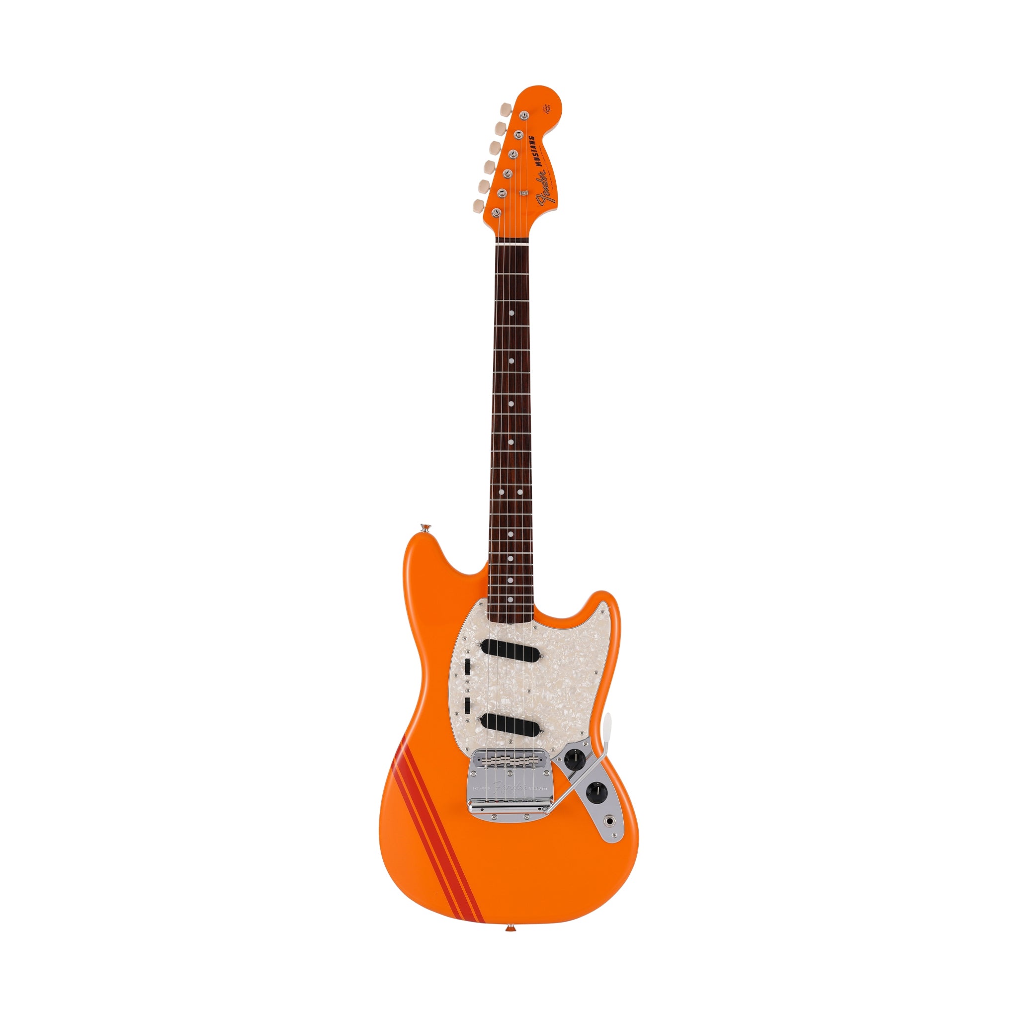Fender Japan Traditional II 60s Mustang Electric Guitar, RW FB, Competition Orange