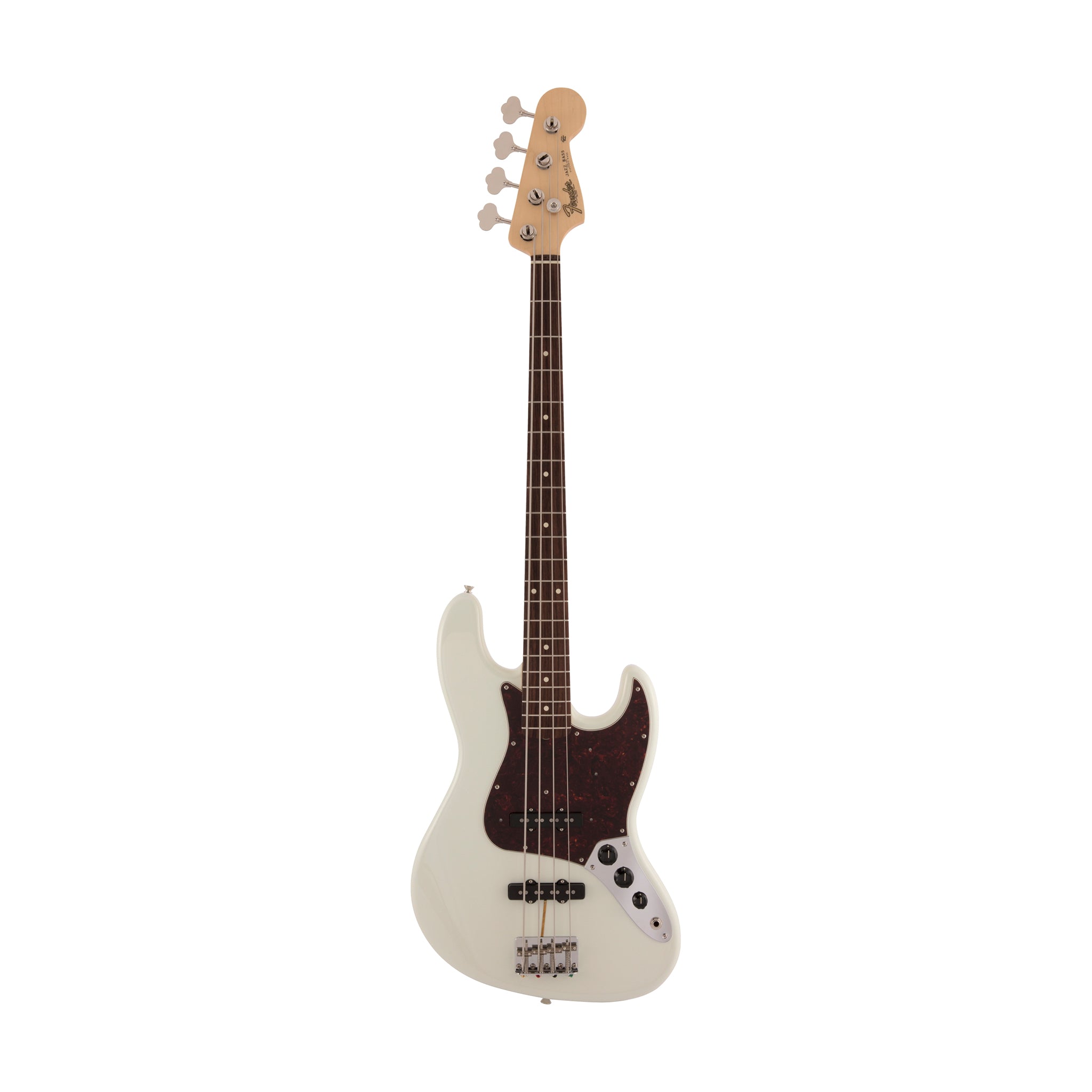 Fender Japan Heritage 60s Jazz Bass Guitar, RW FB, Olympic White