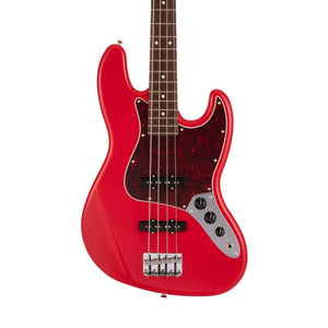 Fender Japan Hybrid II Jazz Bass Guitar, RW FB, Modena Red