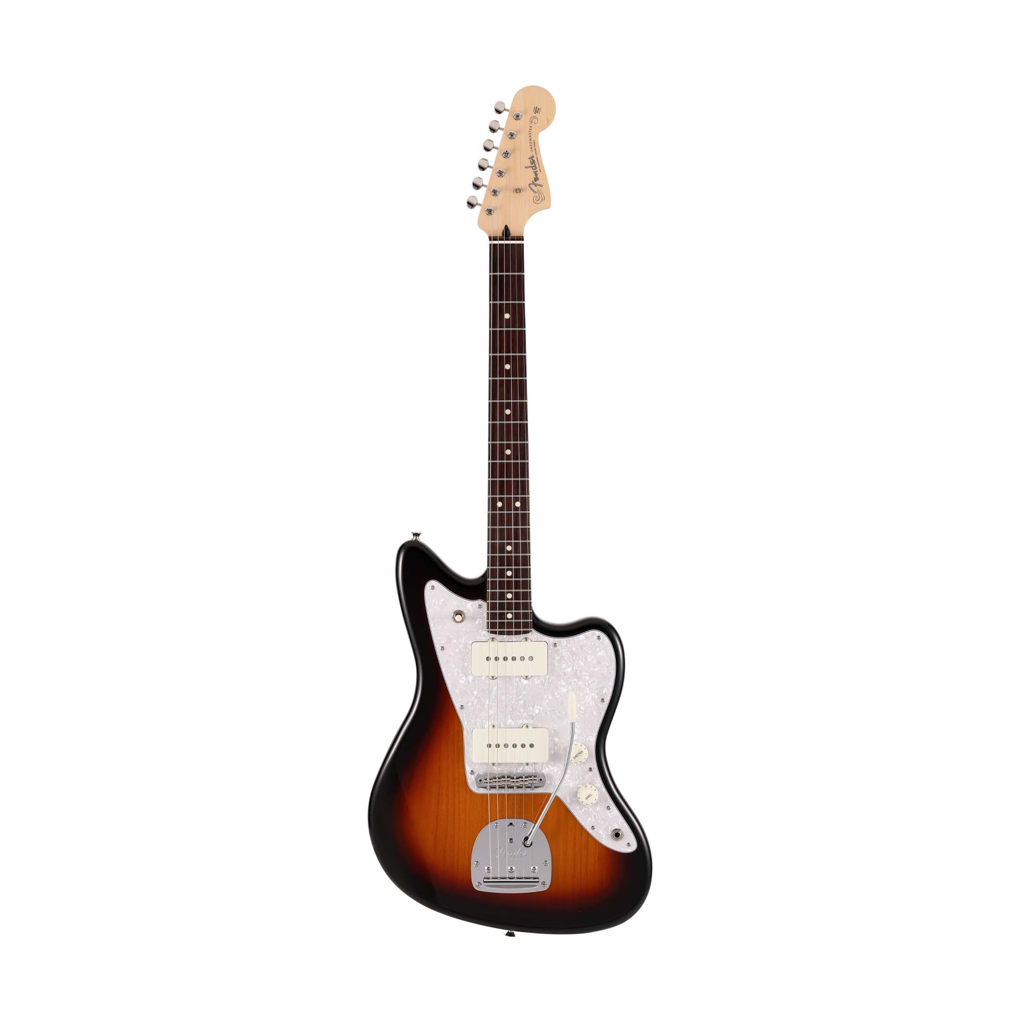 Fender Japan Hybrid II Jazzmaster Electric Guitar, RW FB, Mystic 3-Tone Sunburst