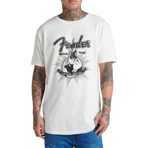 Fender World Tour T-Shirt, Vintage White
