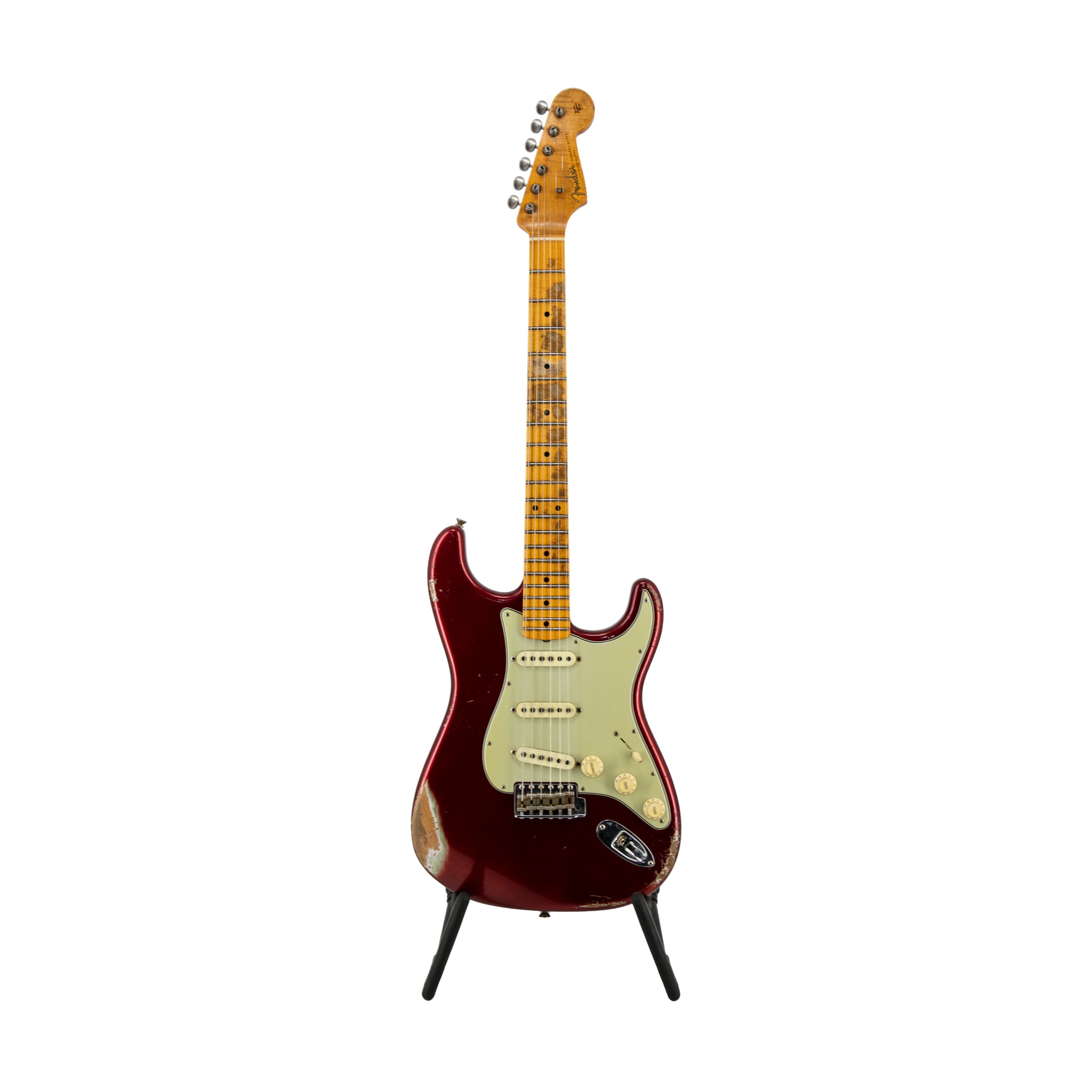 Fender Custom Shop Ltd Ed Andy Hicks Masterbuilt 1962 Stratocaster Relic Guitar, Poison Apple Red