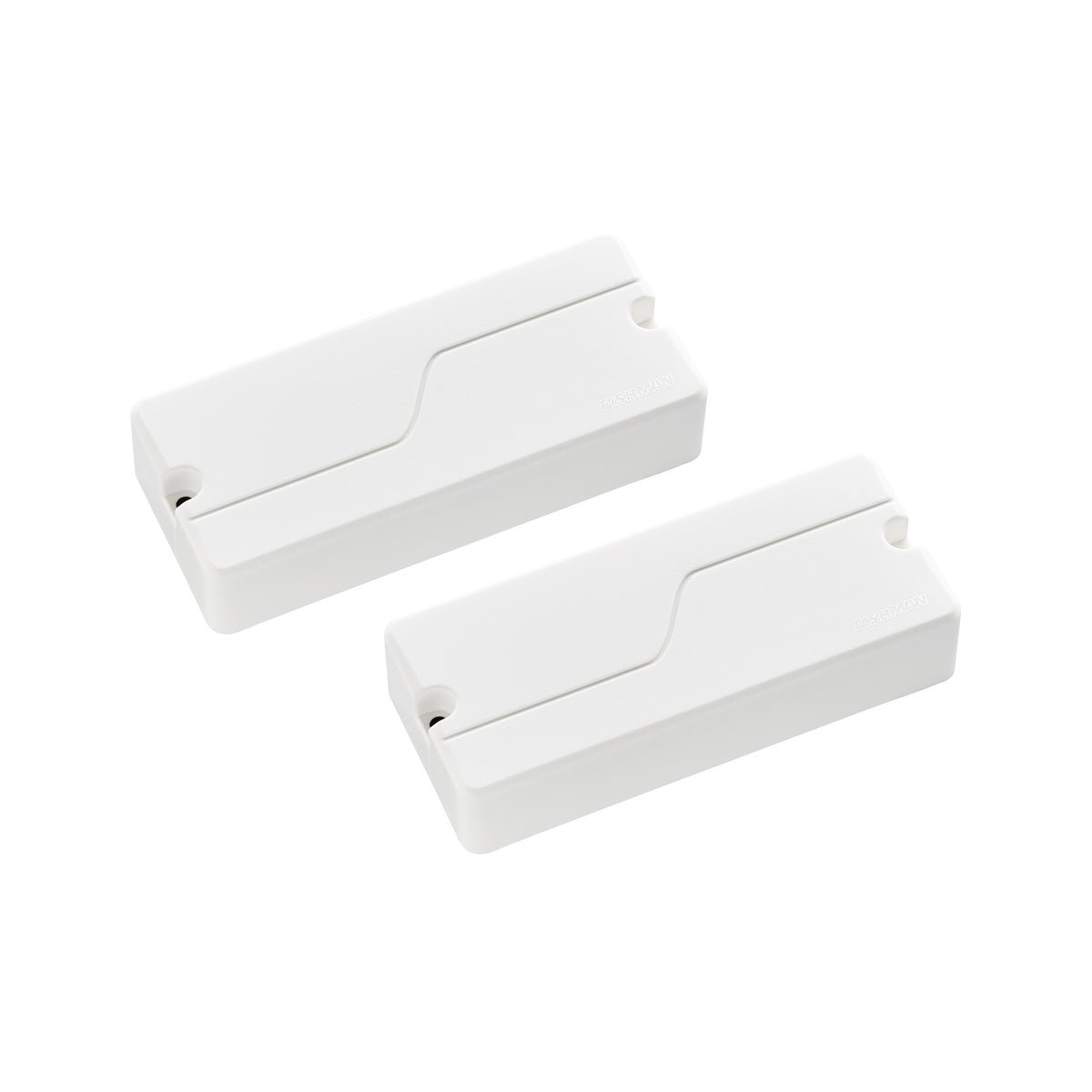 Fishman Fluence 4-String Bass Soapbar Pickup Set, White Plastic