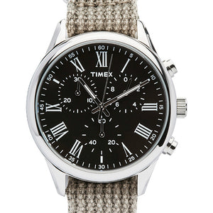 Timex Weston Avenue Watch, Steel Black