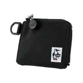 Chums Recycle L-Shaped Zip Wallet, Black
