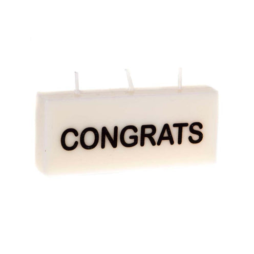 Boxer Word Candle - Congrats