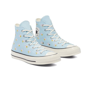 Converse Chuck 70 Floral Print Hi Sneaker, Chambray Blue/Egret/Black