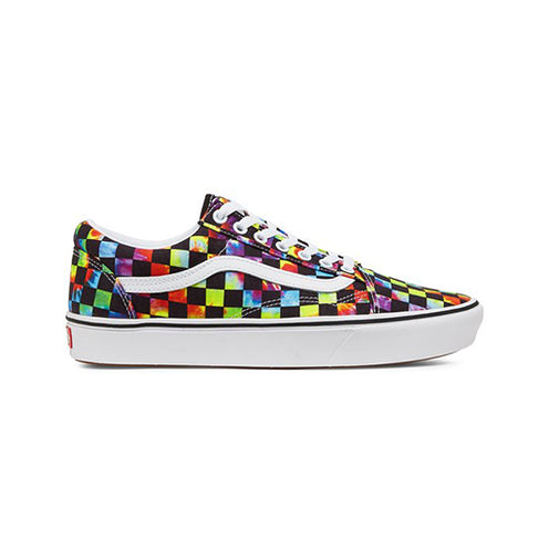 Vans UA ComfyCush Old Skool Sneaker, Tie-Dye Checker