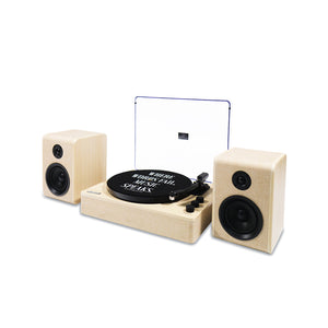 Gadhouse Dean Turntable Stereo System, Soft Sand