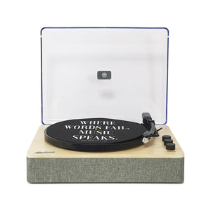 Gadhouse Dean Turntable Stereo System, Haze Grey