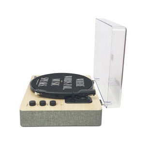 Gadhouse Dean Turntable Stereo System, Haze Grey