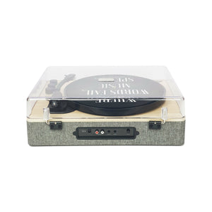 Gadhouse Dean Turntable Stereo System, Haze Grey