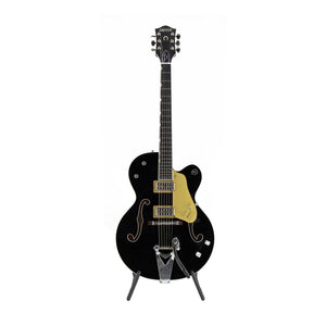 Gretsch G6120T-BSNSH Brian Setzer Signature Nashville Hollowbody w/Bigsby Electric Guitar, Ebony FB, Black Lacquer