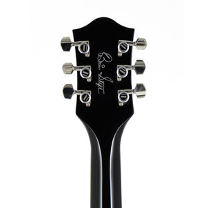 Gretsch G6120T-BSNSH Brian Setzer Signature Nashville Hollowbody w/Bigsby Electric Guitar, Ebony FB, Black Lacquer