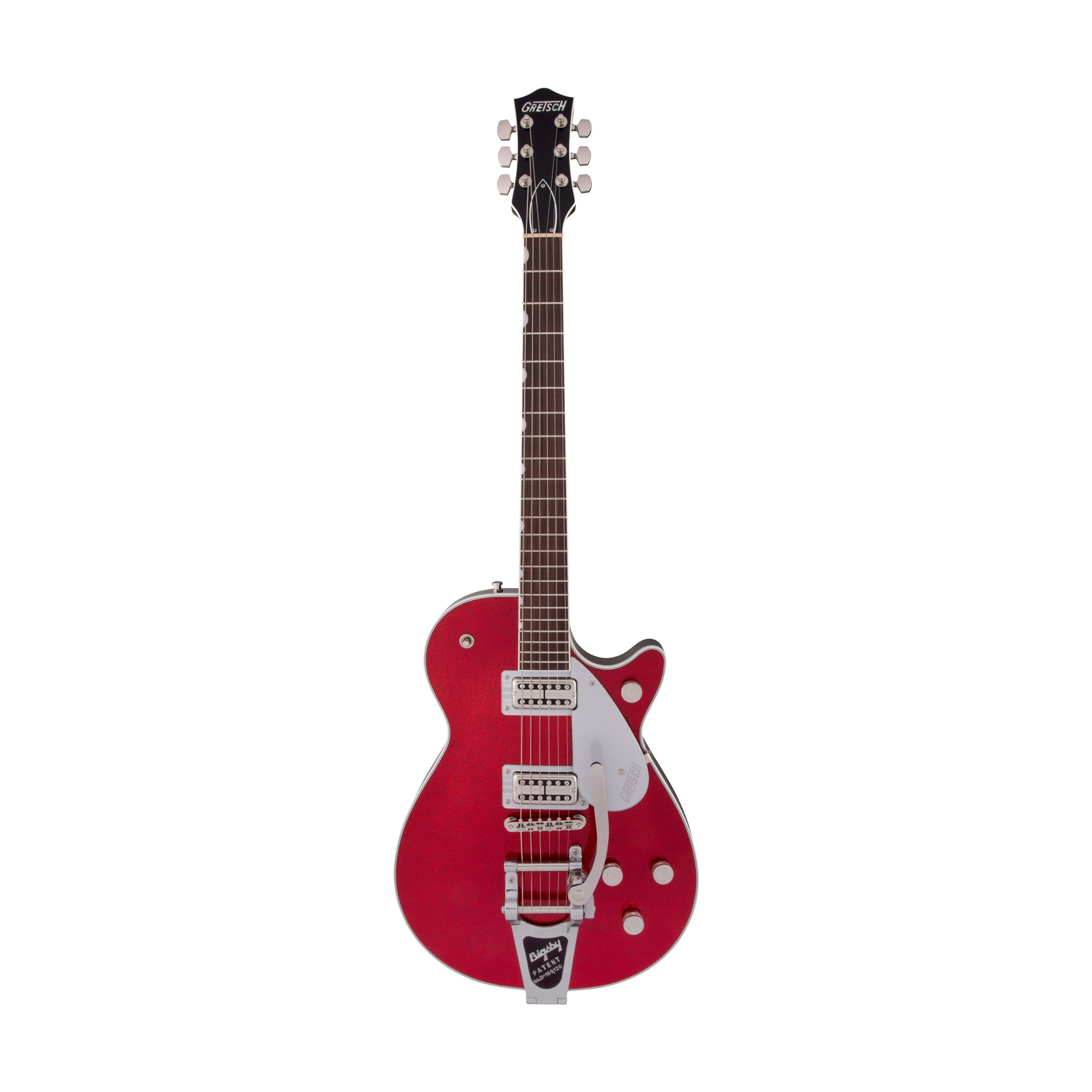 Gretsch G6129T Players Edition Jet FT Electric Guitar w/Bigsby, RW FB, Red Sparkle (2402812894)