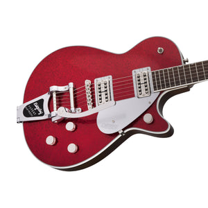Gretsch G6129T Players Edition Jet FT Electric Guitar w/Bigsby, RW FB, Red Sparkle (2402812894)