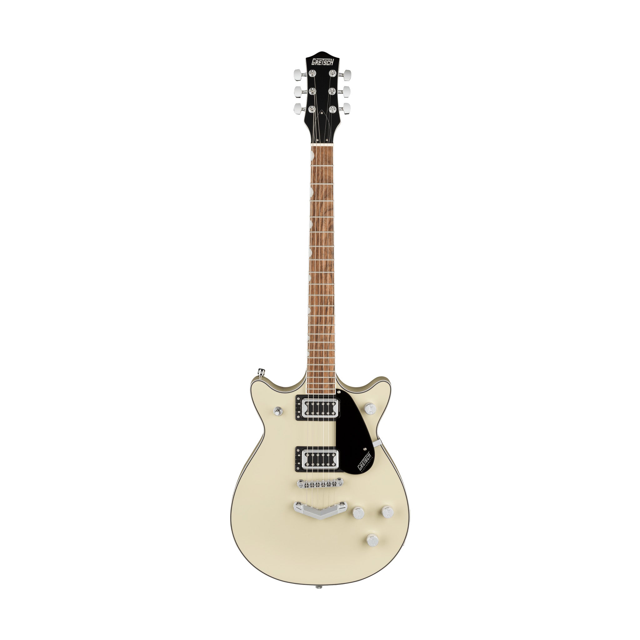 Gretsch G5222 Electromatic Double Jet BT Electric Guitar w/V-Stoptail, Laurel FB, Vintage White