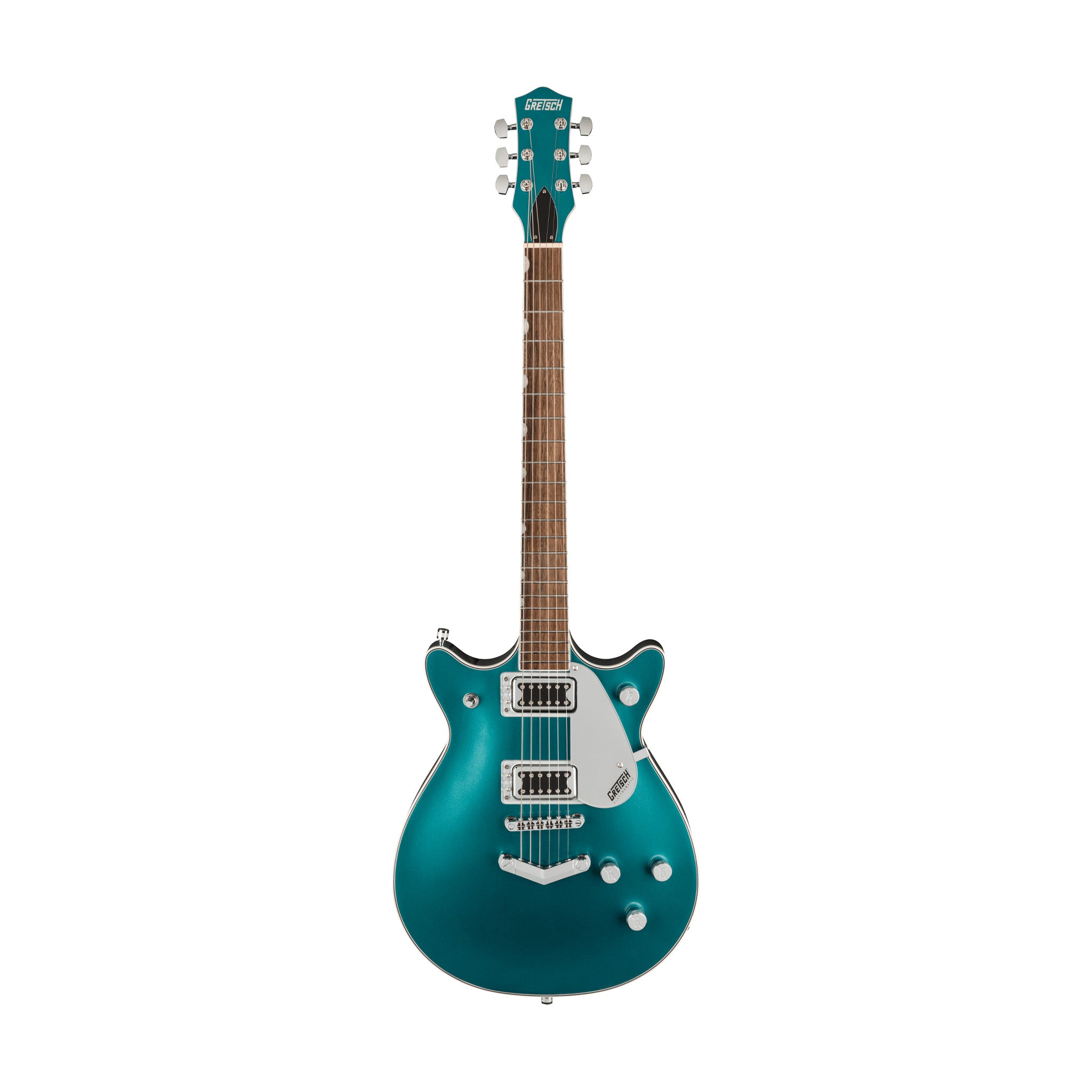 Gretsch G5222 Electromatic Double Jet BT Electric Guitar w/V-Stoptail, Laurel FB, Ocean Turquiose
