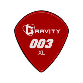Gravity 003 Jazz 3 XL 1.5mm Guitar Pick, Polished Red