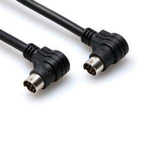 Hosa CD Controller Cable, Right Angle 8 pin Mini-DINN to Same 3 ft