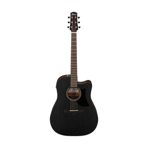 Ibanez AAD190CE-WKH Acoustic/Electric Guitar, Weathered Black Open Pore