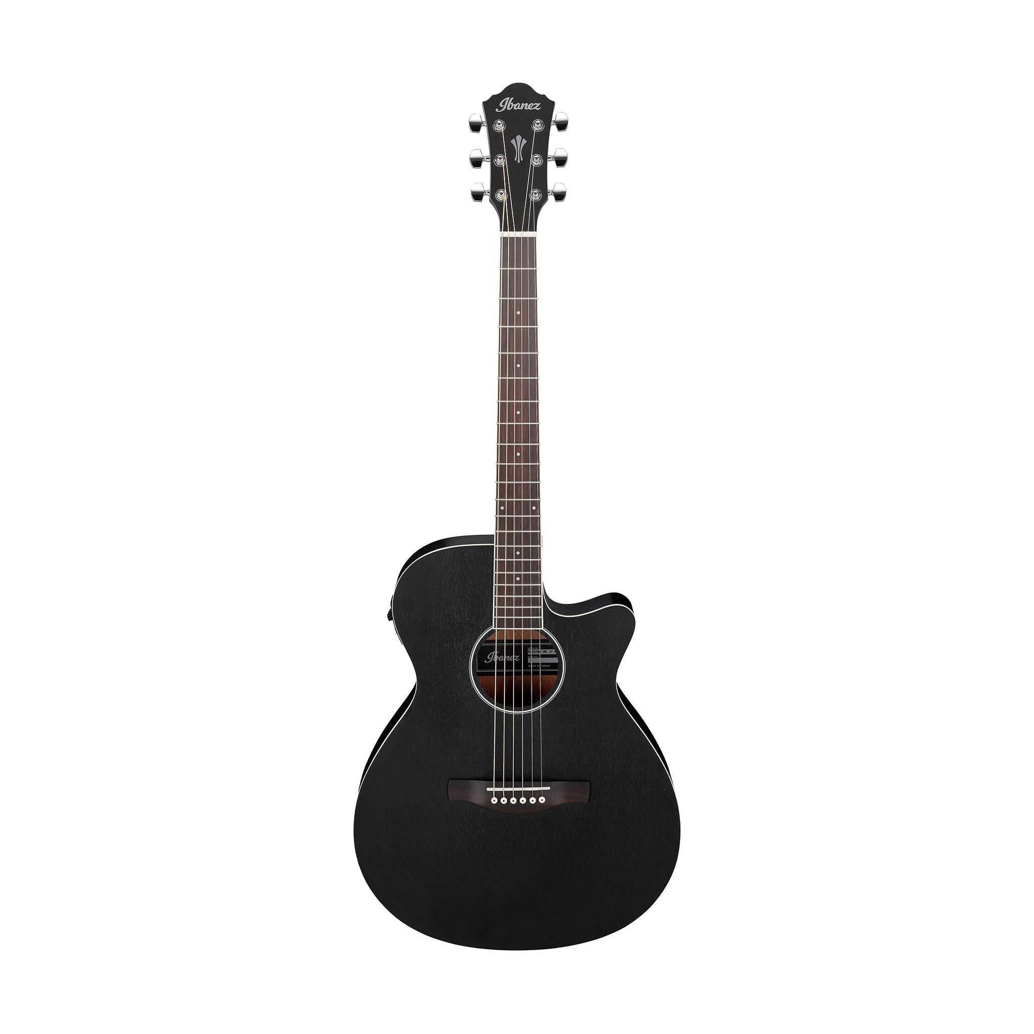 Ibanez AEG7MH-WK Acoustic Guitar, Weathered Black