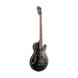 Ibanez Artcore AGB200-BKF Semi-Hollow Bass Guitar, Black Flat