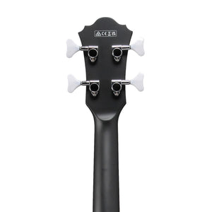Ibanez Artcore AGB200-BKF Semi-Hollow Bass Guitar, Black Flat