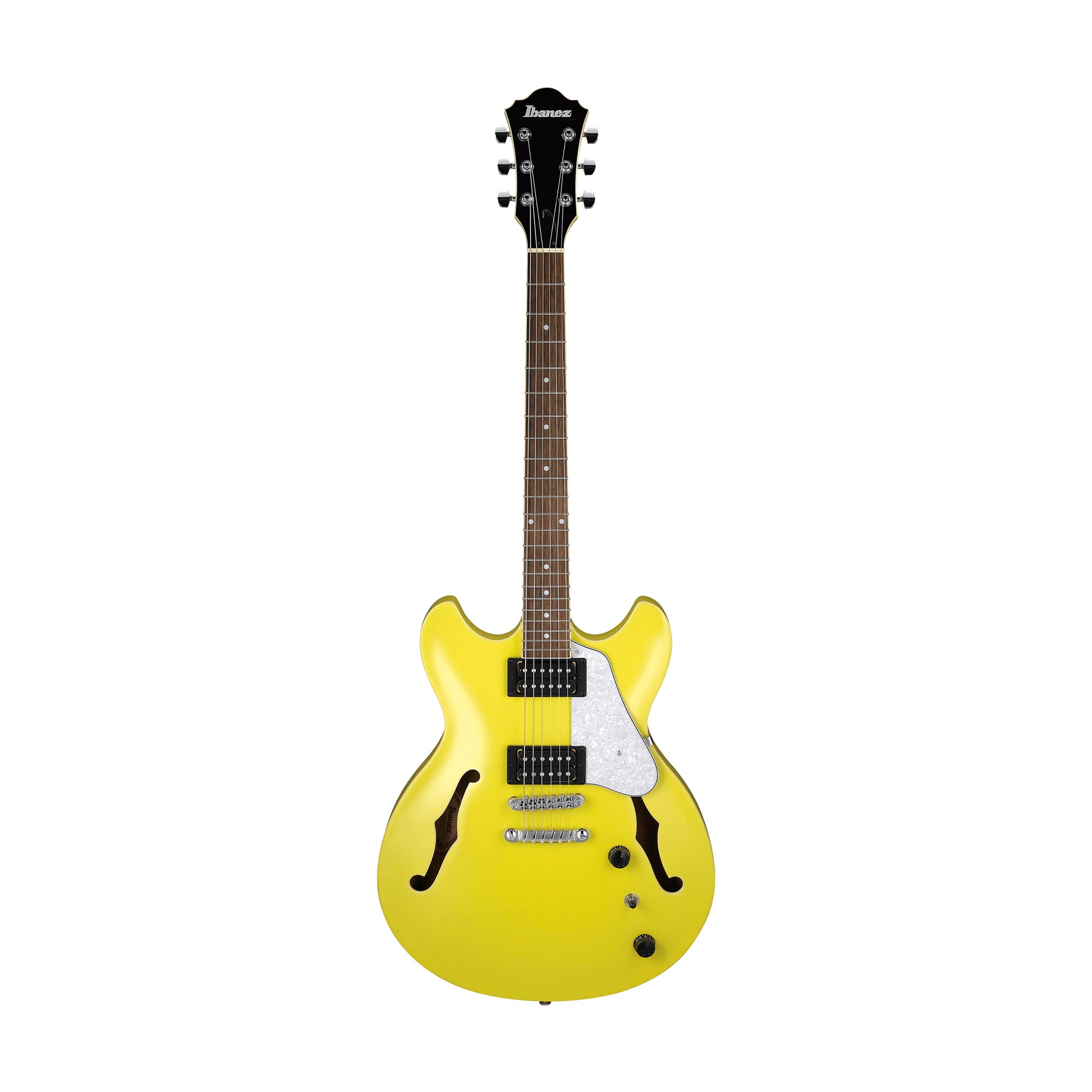 Ibanez Artcore Vibrante AS63-LMY Semi-Hollow Electric Guitar, Lemon Yellow