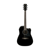 Ibanez PF15ECE-BK Acoustic Guitar, Black High Gloss