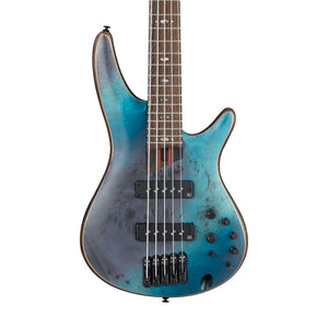 Ibanez Premium SR1605B-TSF Electric Bass Guitar w/Gig Bag, Tropical Seafloor Flat