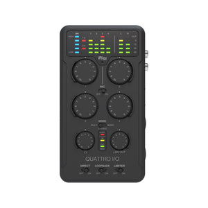 IK Multimedia iRig Pro Quattro I/O Portable 4x2 Audio and MIDI Interface/Mixer