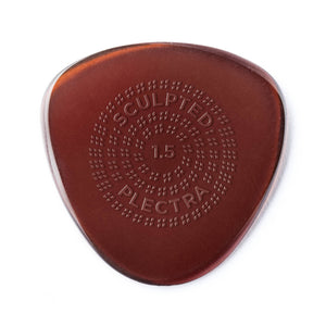 Jim Dunlop 514 Primetone Semi-Round Grip Pick, 1.5mm, 3-Pack