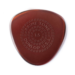 Jim Dunlop 514 Primetone Semi-Round Grip Pick, 1.5mm, 3-Pack
