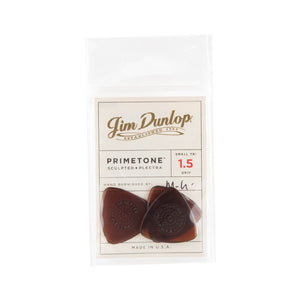 Jim Dunlop 514 Primetone Small Triangle Grip Pick, 1.5mm, 3-Pack