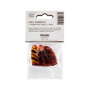 Jim Dunlop 9023P Shell Thumbpick, Large, 4-Pack