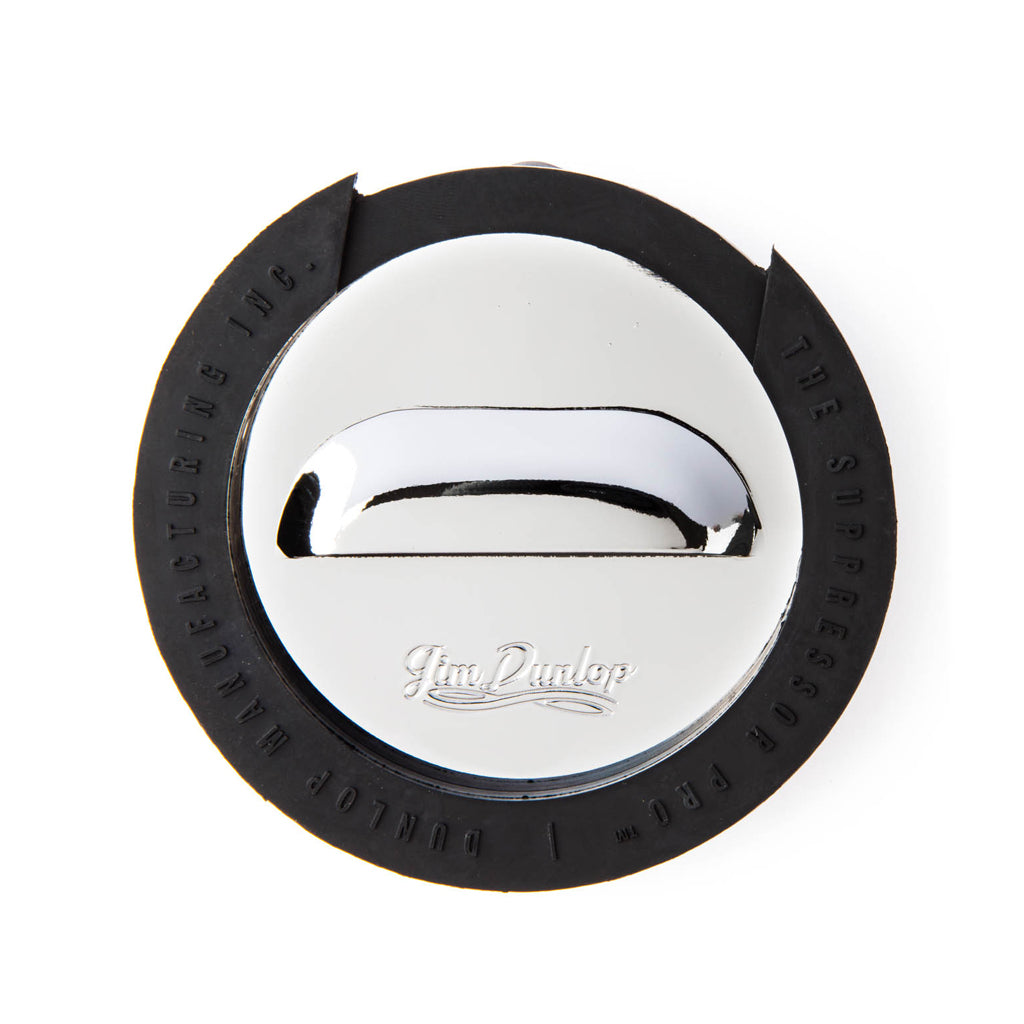 Jim Dunlop DSC311 Suppressor Pro Soundhole Cover, 1 Louvre, Chrome