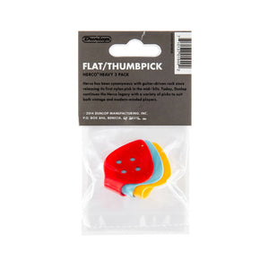 Jim Dunlop HE113P Herco Flat Thumbpick Guitar Picks, 3 Picks, Heavy