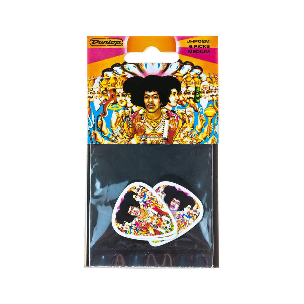 Jim Dunlop JHP02M Jimi Hendrix Bold As Love Picks, 6-Pack
