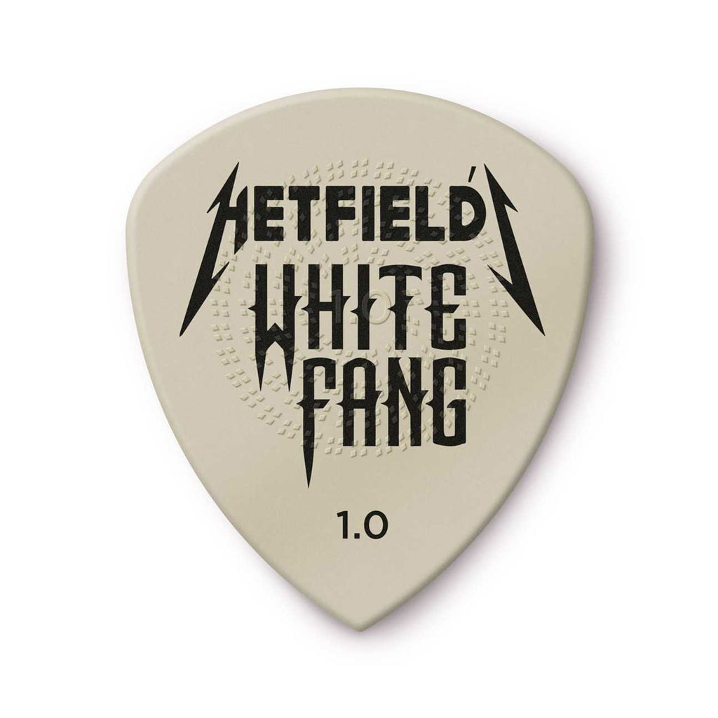 Jim Dunlop PH122P1.0 Hetfield's White Fang Custom Flow Guitar Pick, 6-Pick Players Pack