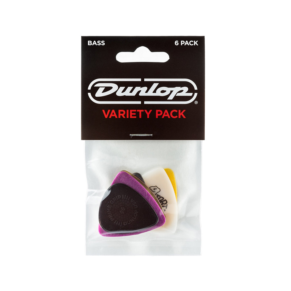 Jim Dunlop PVP117 Bass Guitar Pick Variety Pack, 6-Pack