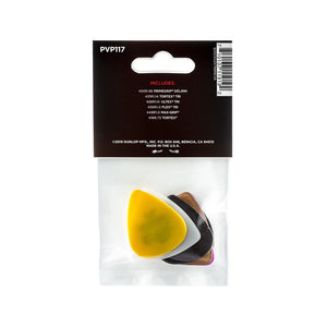 Jim Dunlop PVP117 Bass Guitar Pick Variety Pack, 6-Pack