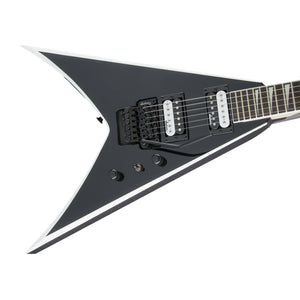 Jackson JS Series King V JS32 Electric Guitar, Amaranth FB, Black with White Bevels