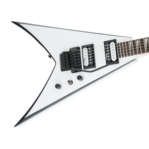 Jackson JS Series King V JS32 Electric Guitar, Amaranth FB, White with Black Bevels