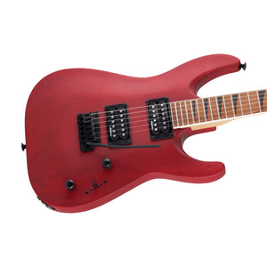 Jackson JS Series Dinky Arch Top JS24 DKAM Electric Guitar, Caramelized Maple FB, Red Stain