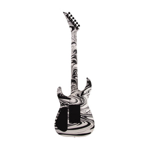 Jackson X Series Soloist SLX DX Swirl Electric Guitar, Laurel FB, Satin White Swirl