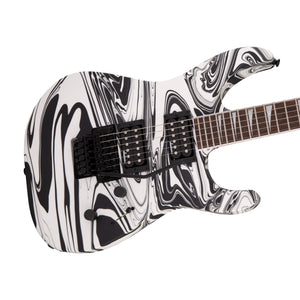 Jackson X Series Soloist SLX DX Swirl Electric Guitar, Laurel FB, Satin White Swirl