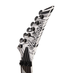 Jackson X Series Soloist SLX DX Swirl Electric Guitar, Laurel FB, Satin White Swirl